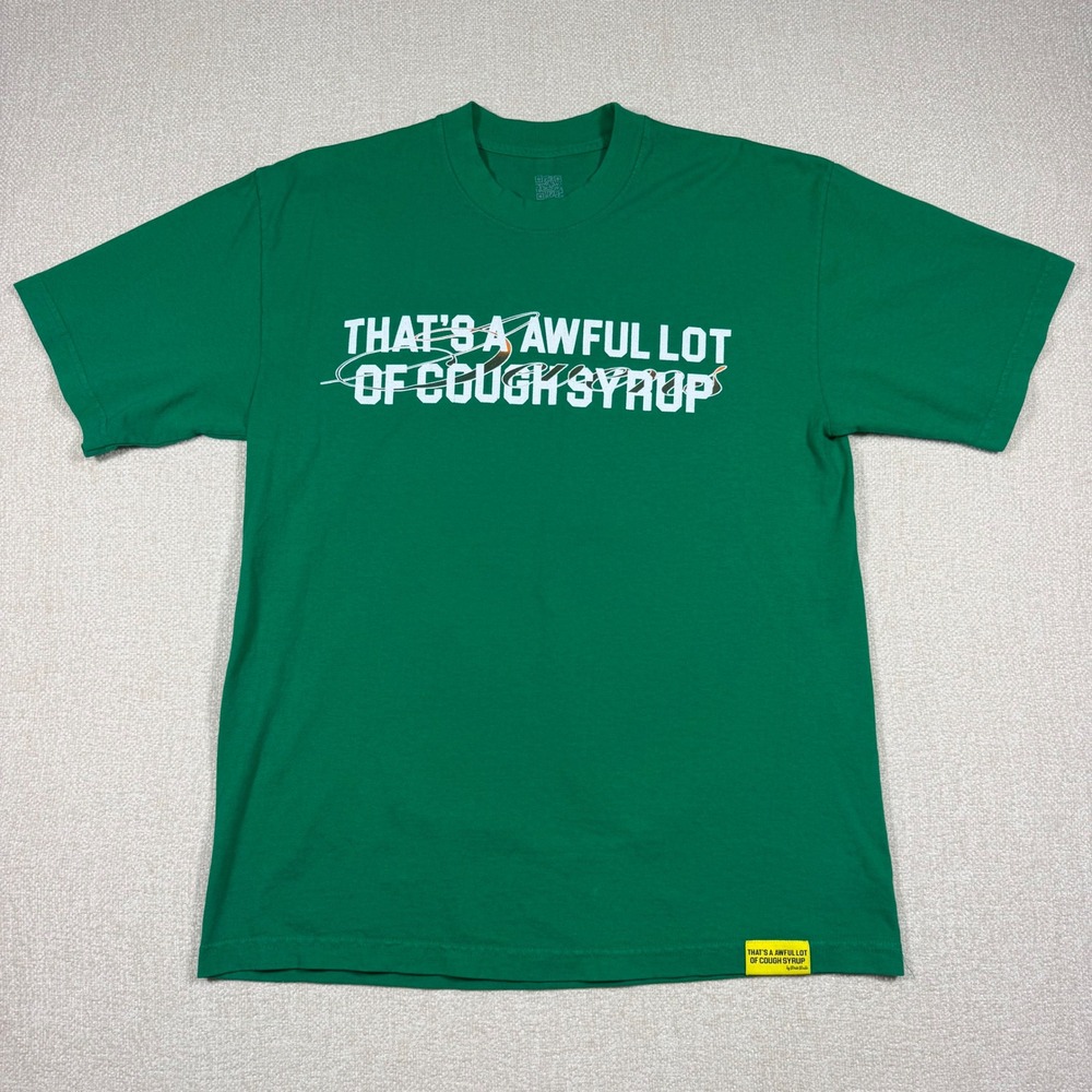 Thats A Awful Lot Of Cough Syrup x Art Basel 25 Desto Dubb Green Graphic Shirt M